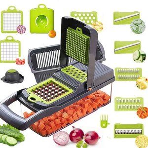 JYT - Vegetable Chopper and Slicer Mandoline Cutter and Chopper 12 in 1